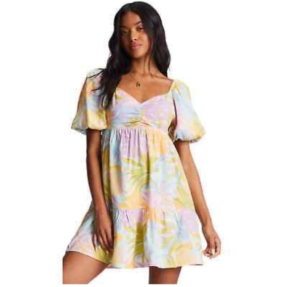 Billabong be mine Beach Dress Print Womens Size large - Picture 1 of 8